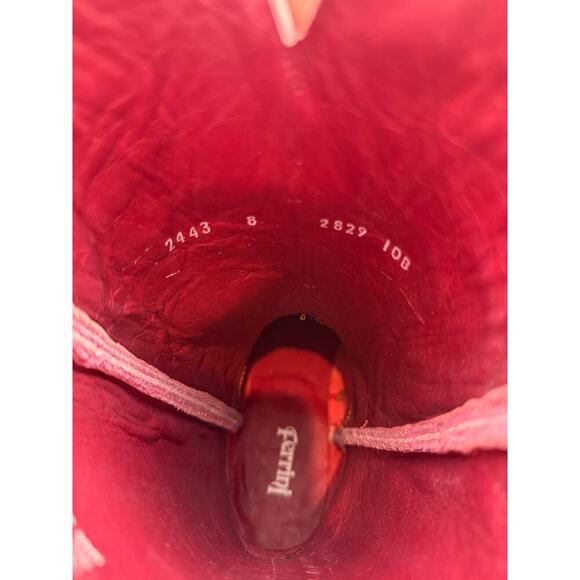 Ferrini Women's Belle Western Boots - Snip Toe Pink 10 - Picture 5 of 6